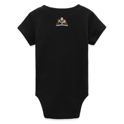 Kapitulera? Ney! (ekologisk kortärmad babybody-edition) - svart