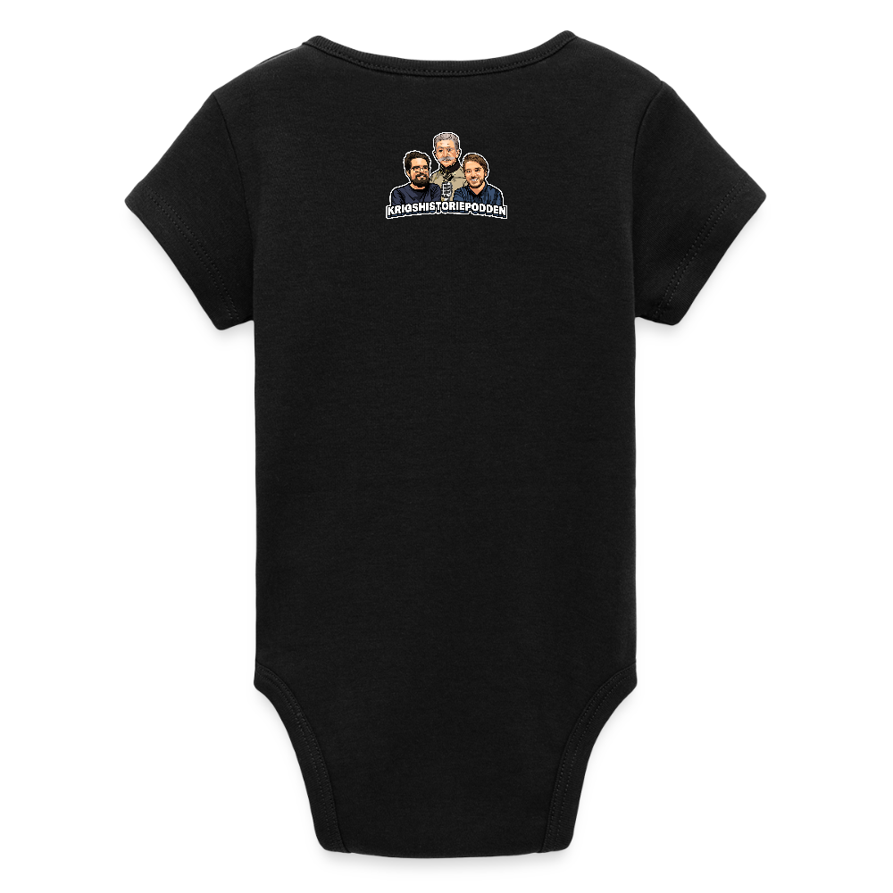 Party like it's Johan Banér! (ekologisk kortärmad babybody-edition) - svart