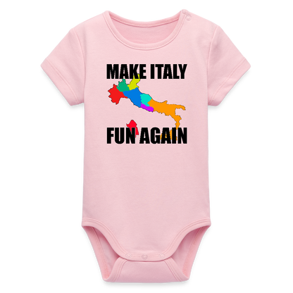 Make Italy Fun Again (Ekologisk kortärmad babybody-edition) - ljusrosa