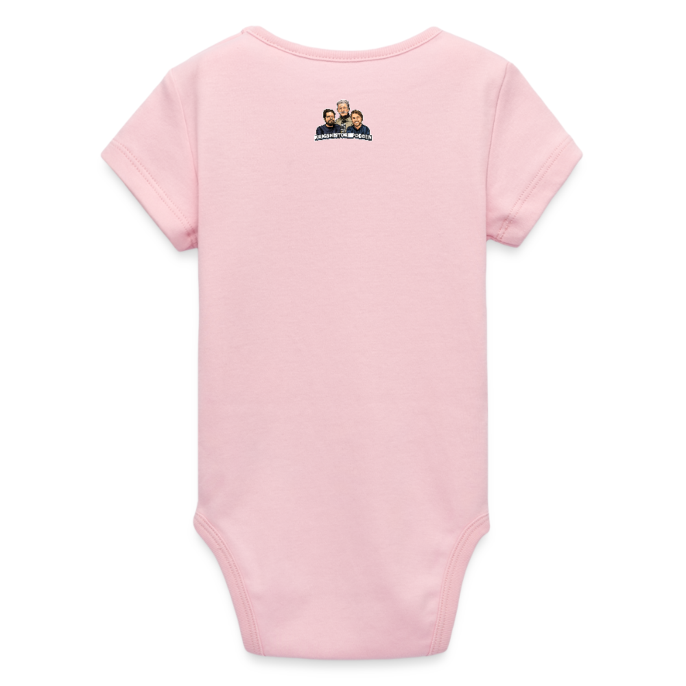 Får det lov att vara lite kolonialhyss? (ekologisk kortärmad babybody-edition) - ljusrosa
