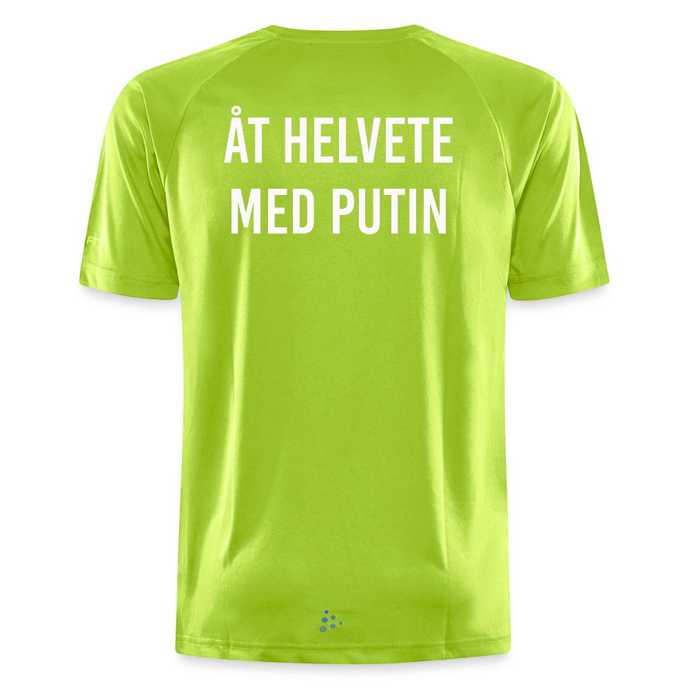 Åt helvete med Putin (tränings-T-shirt herr-edition) - äppelgrön