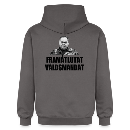 Framåtlutat våldsmandat (luvtröja unisex-edition) - mörkgrå