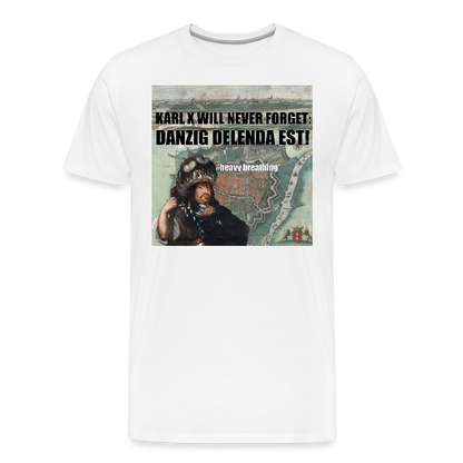 Danzig delenda est (ekologisk premium-T-shirt herr-edition) - vit