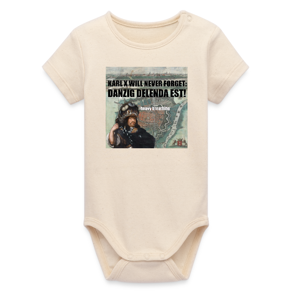 Danzig delenda est (Ekologisk kortärmad babybody-edition) - vitgrå