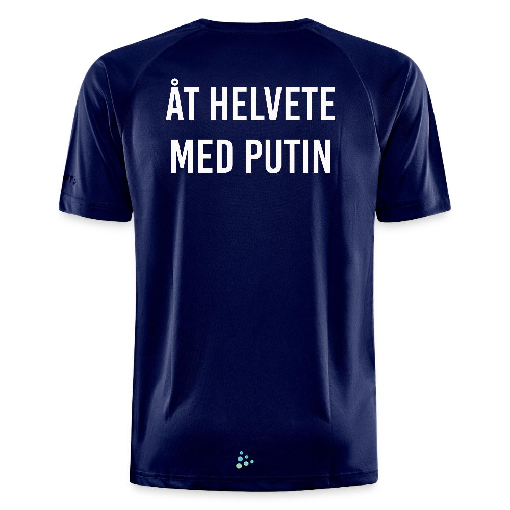 Åt helvete med Putin (tränings-T-shirt herr-edition) - mörk marinblå