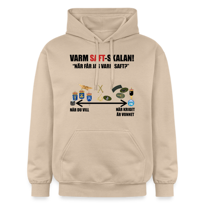 Varm saft-skalan (luvtröja unisex-edition) - sand