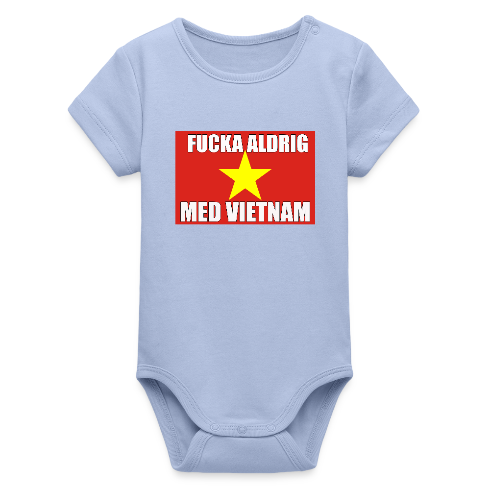Fucka aldrig med Vietnam (ekologisk kortärmad babybody-edition) - himmel