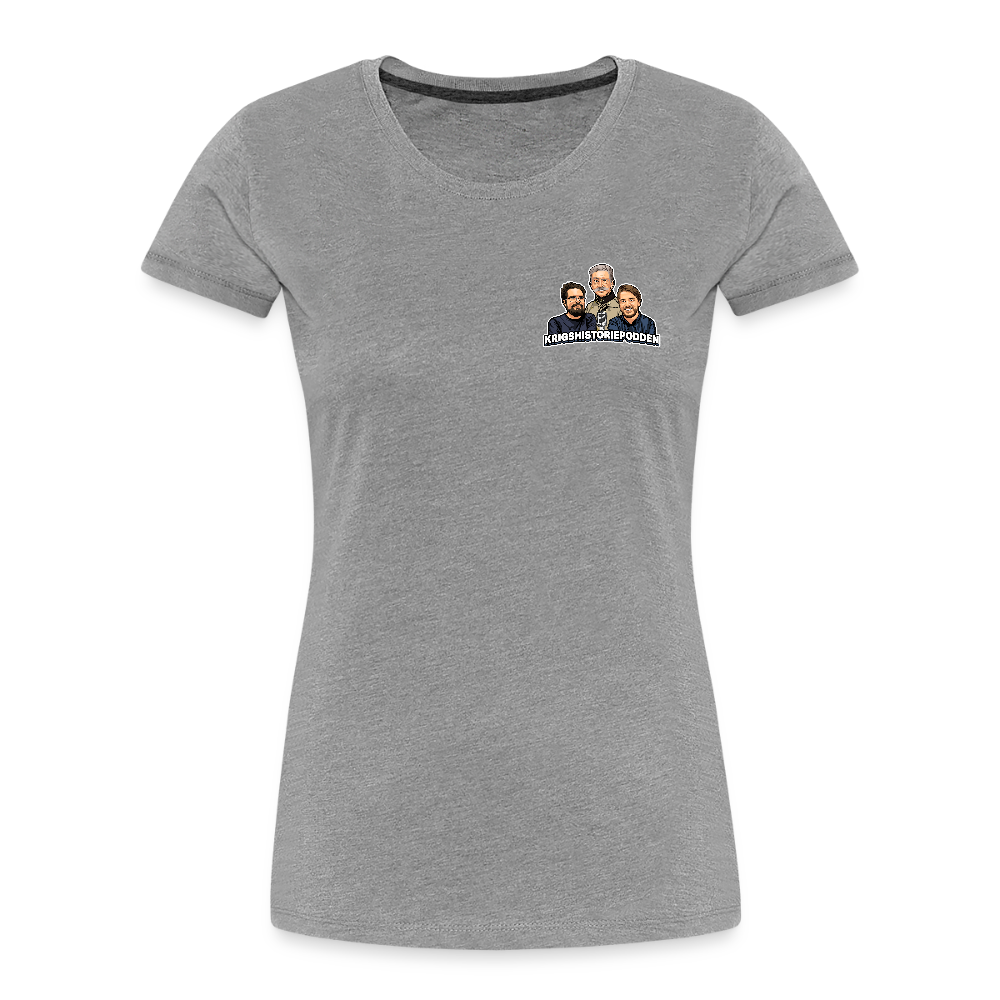 Krig: free to play, pay to win (ekologisk premium-T-shirt dam-edition) - gråmelerad