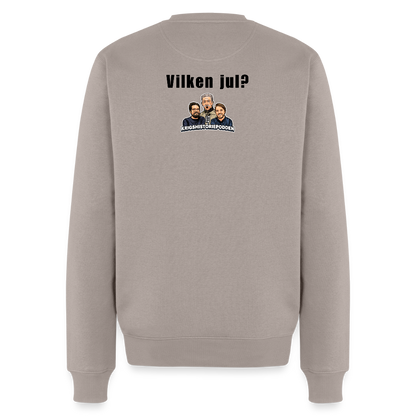 "Hemma till jul!" (premiumtröja herr-edition) - brungrå