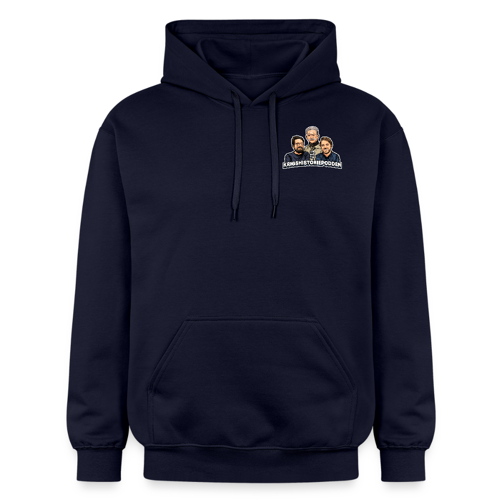 Får det lov att vara lite hög momentan eldkraft? – Bkan (luvtröja unisex-edition) - marinblå