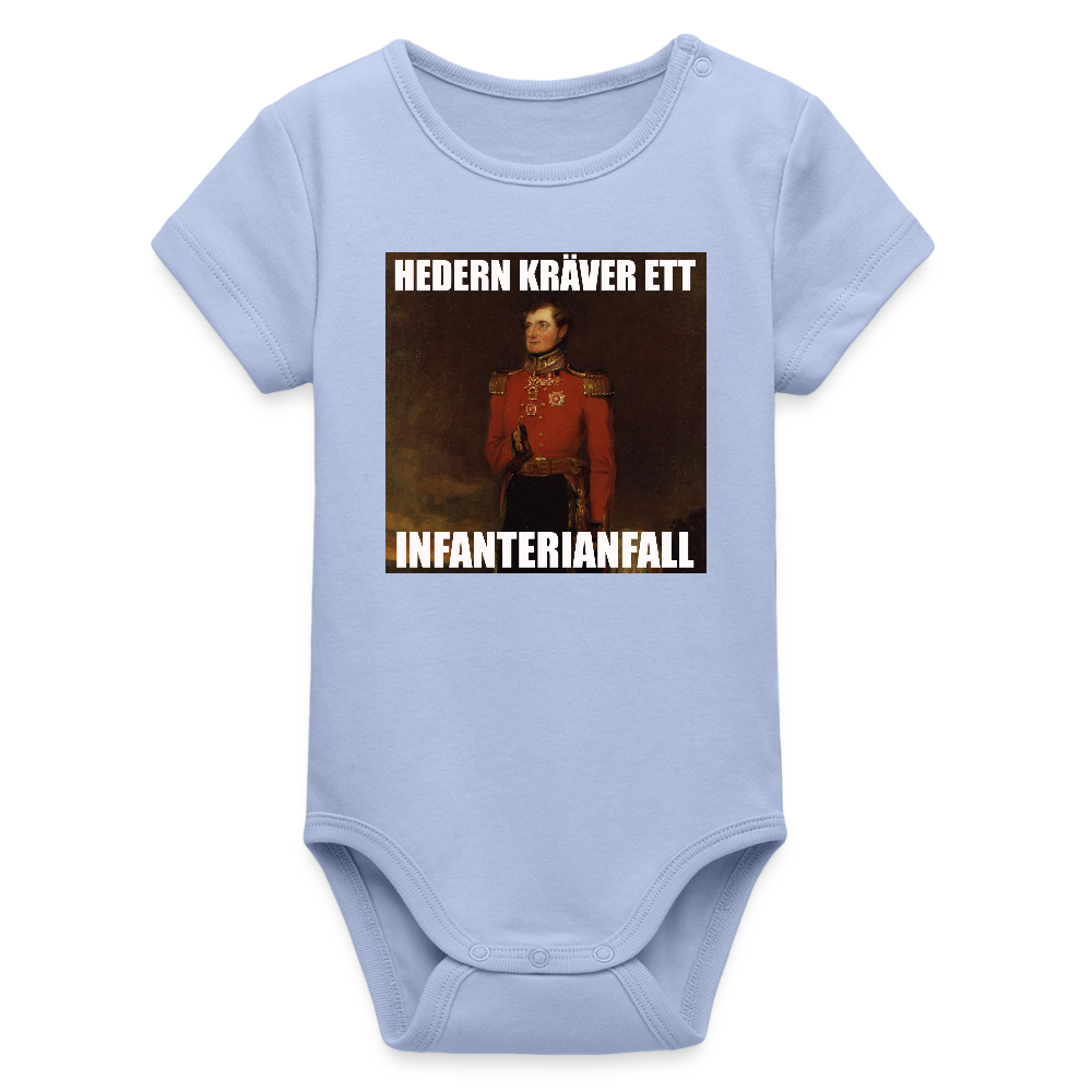 Hedern kräver ett infanterianfall (ekologisk kortärmad babybody-edition) - himmel
