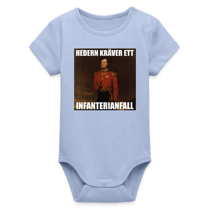 Hedern kräver ett infanterianfall (ekologisk kortärmad babybody-edition) - himmel