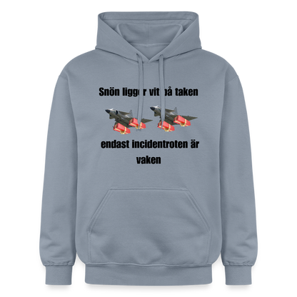 Snön ligger vit på taken (Premiumluvtröja herr-edition) - blå