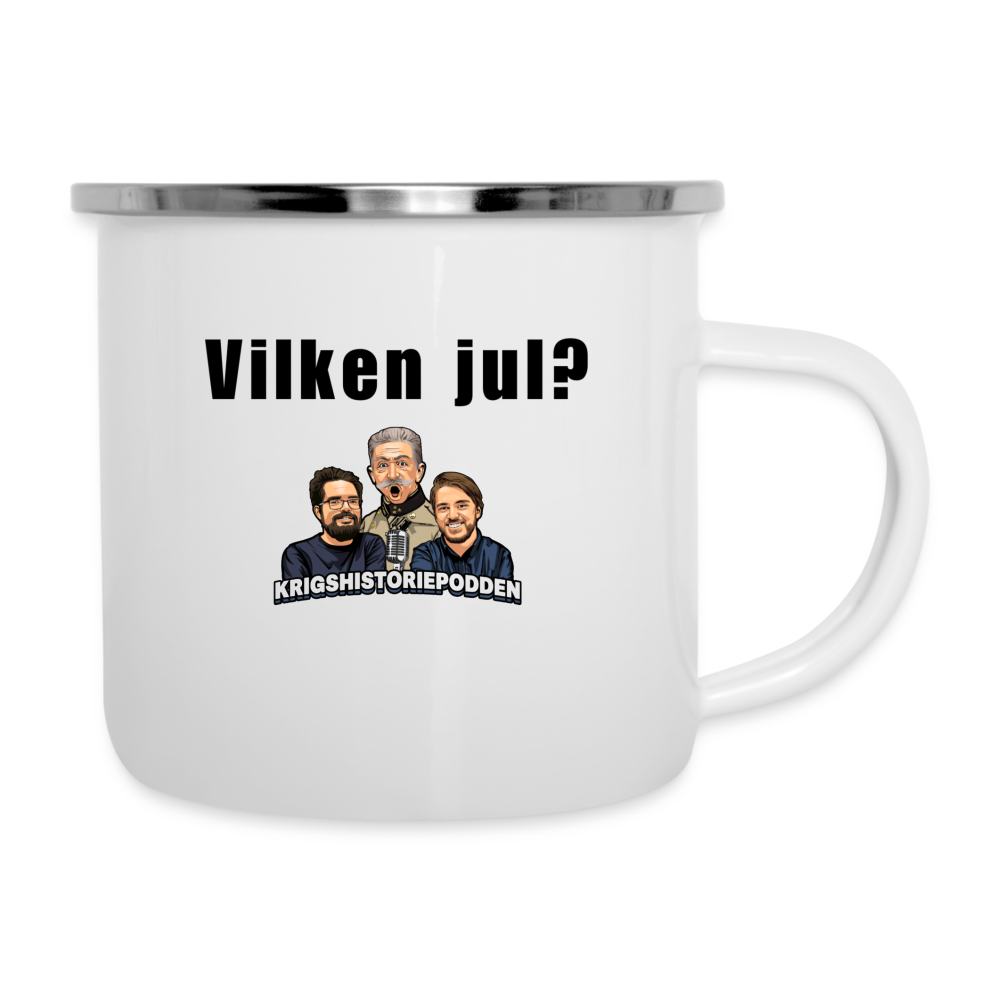 "Hemma till jul" (emaljmuggs-edition!) - vit