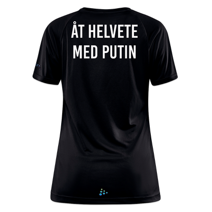 Åt helvete med Putin (tränings-T-shirt dam-edition) - svart