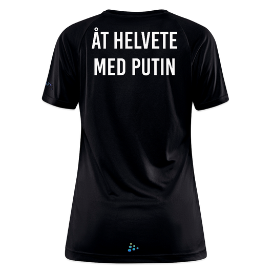 Åt helvete med Putin (tränings-T-shirt dam-edition) - svart