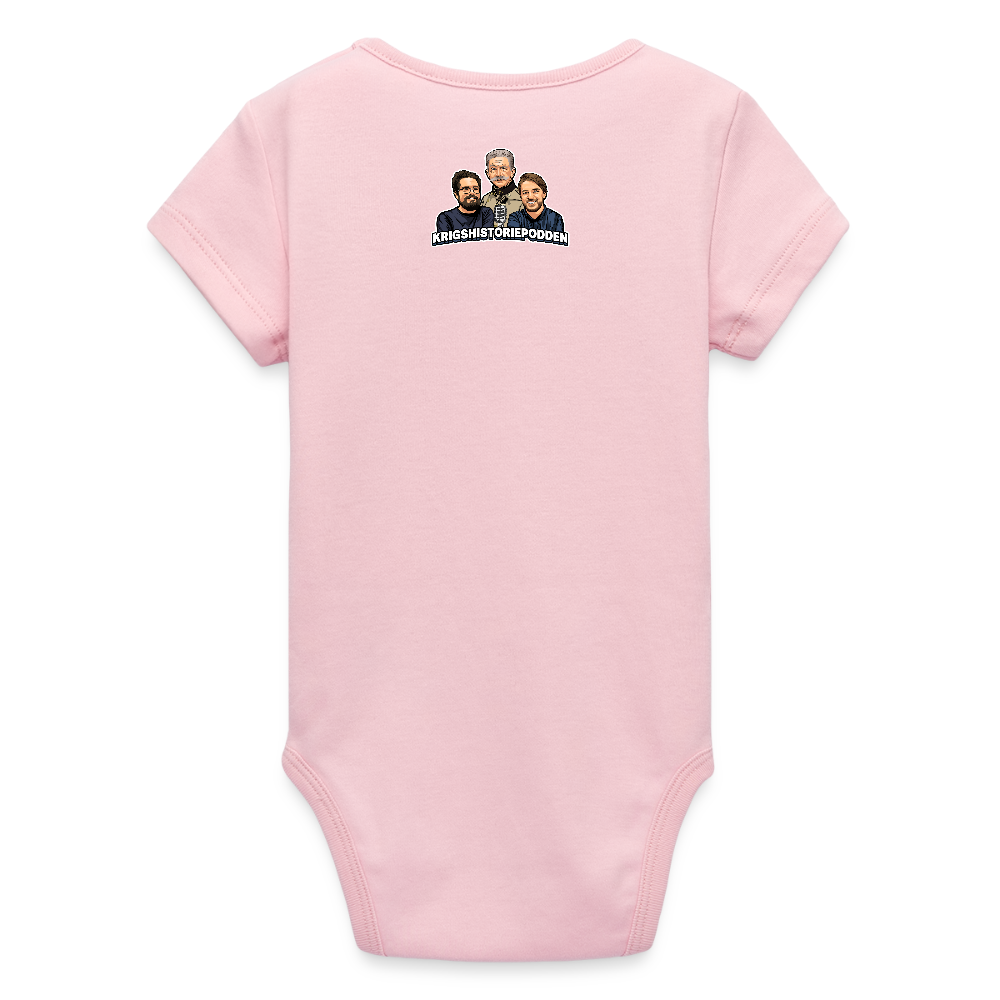 Famous Grouse (ekologisk kortärmad babybody-edition) - ljusrosa