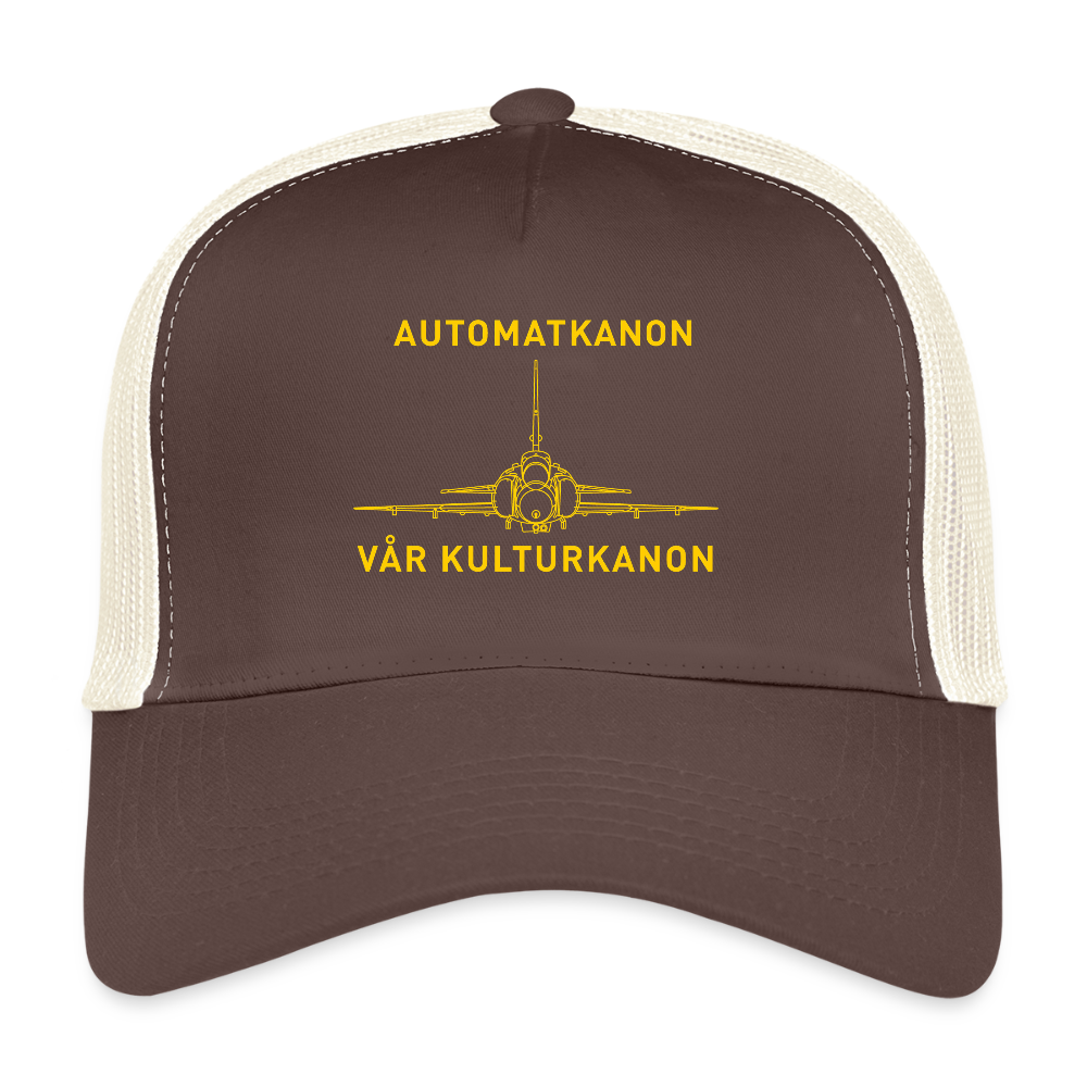 Automatkanon, vår kulturkanon (truckerkeps-edition) - brun/beige