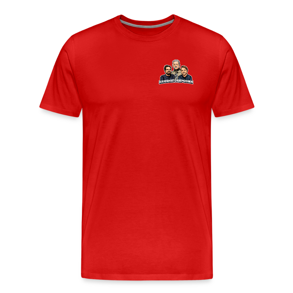 Krig: free to play, pay to win (ekologisk premium-T-shirt herr-edition) - röd