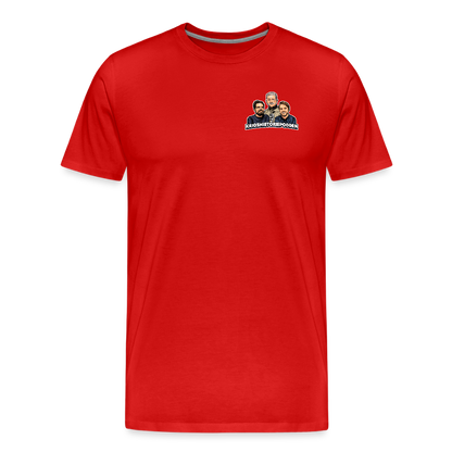 Krig: free to play, pay to win (ekologisk premium-T-shirt herr-edition) - röd