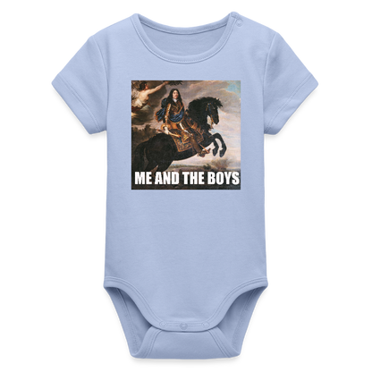 Karl X & boysen (Ekologisk kortärmad babybody-edition) - himmel