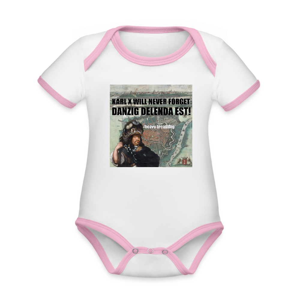 Danzig delenda est (Ekologisk kortärmad babybody-edition) - vit/rosa