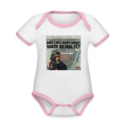 Danzig delenda est (Ekologisk kortärmad babybody-edition) - vit/rosa