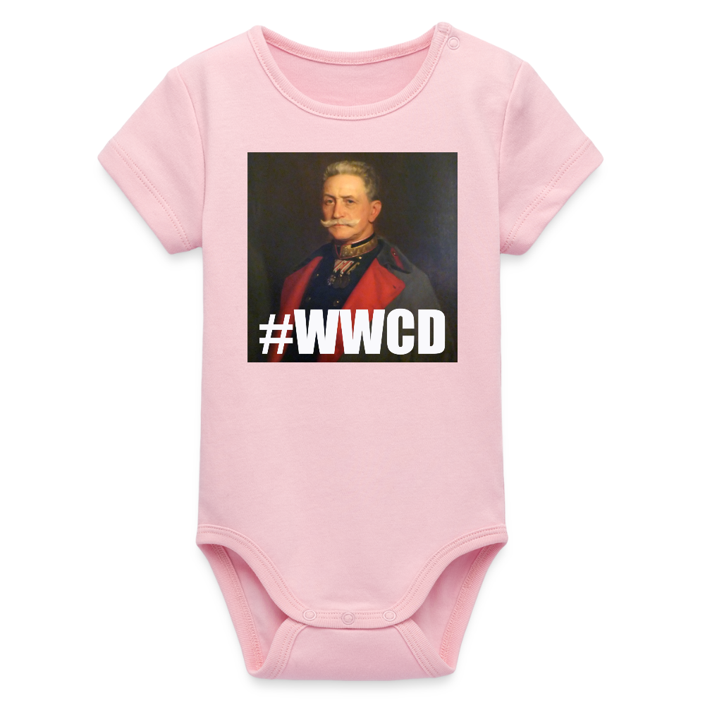 #WWCD (ekologisk kortärmad babybody-edition) - ljusrosa