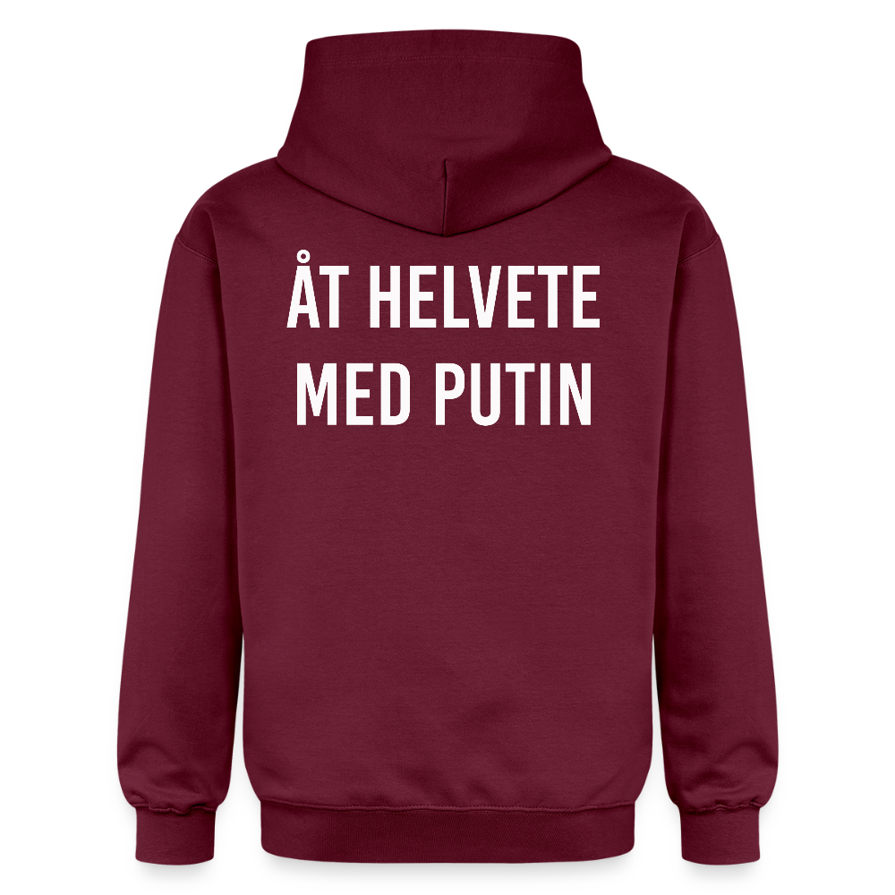 Åt helvete med Putin  (unisex hoodie-edition) - Maroon