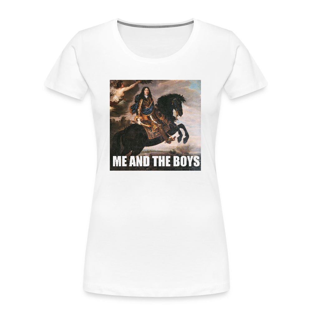 Karl X & boysen (ekologisk premium-T-shirt dam-edition) - vit