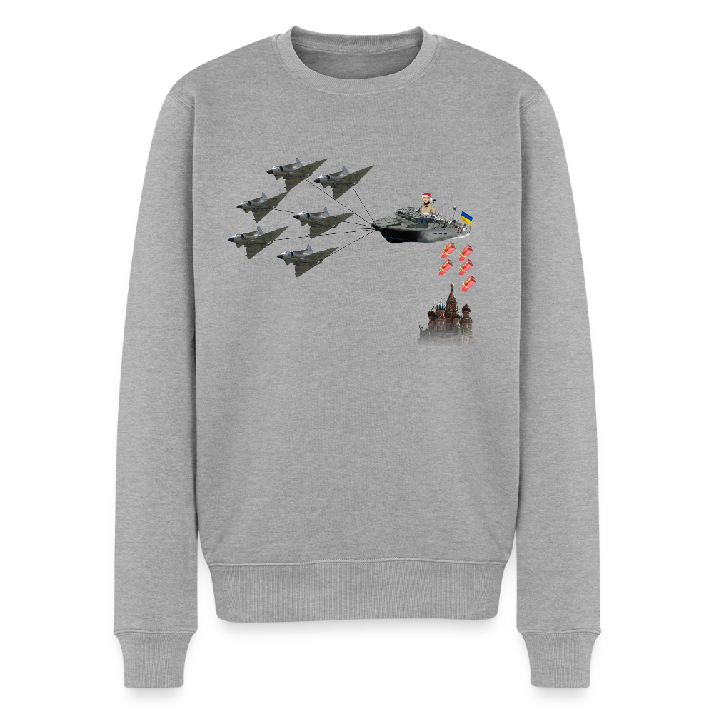 Sankt Conrad är Moskvas brandbombstomte (Premiumjultröja herr-edition) - gråmelerad