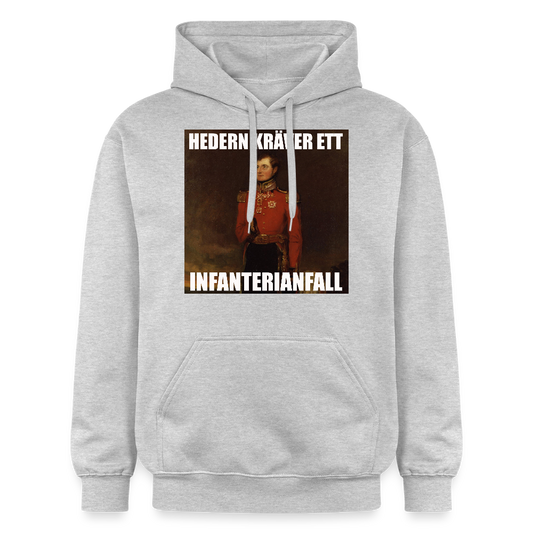 Hedern kräver ett infanterianfall luvtröja unisex-edition - ljusgråmelerad