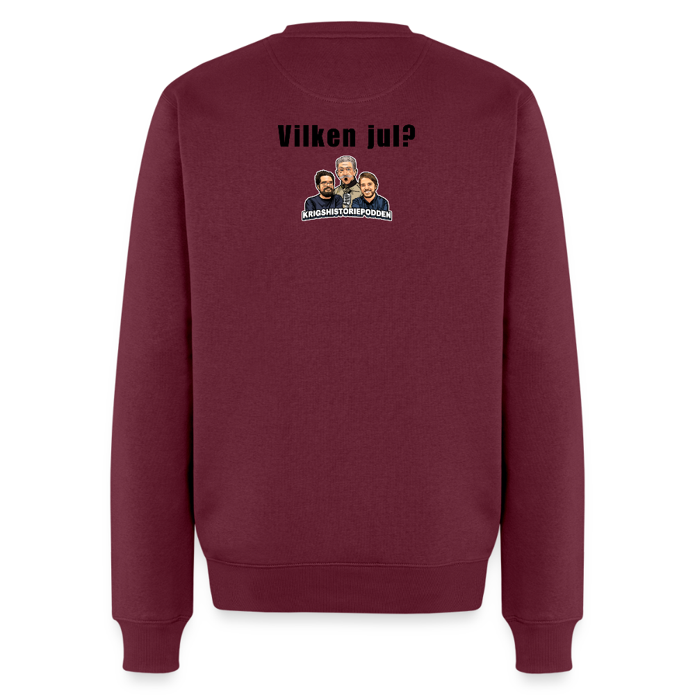 "Hemma till jul!" (premiumtröja herr-edition) - vinröd 