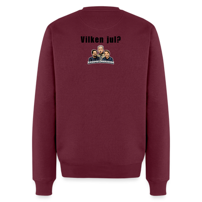 "Hemma till jul!" (premiumtröja herr-edition) - vinröd 