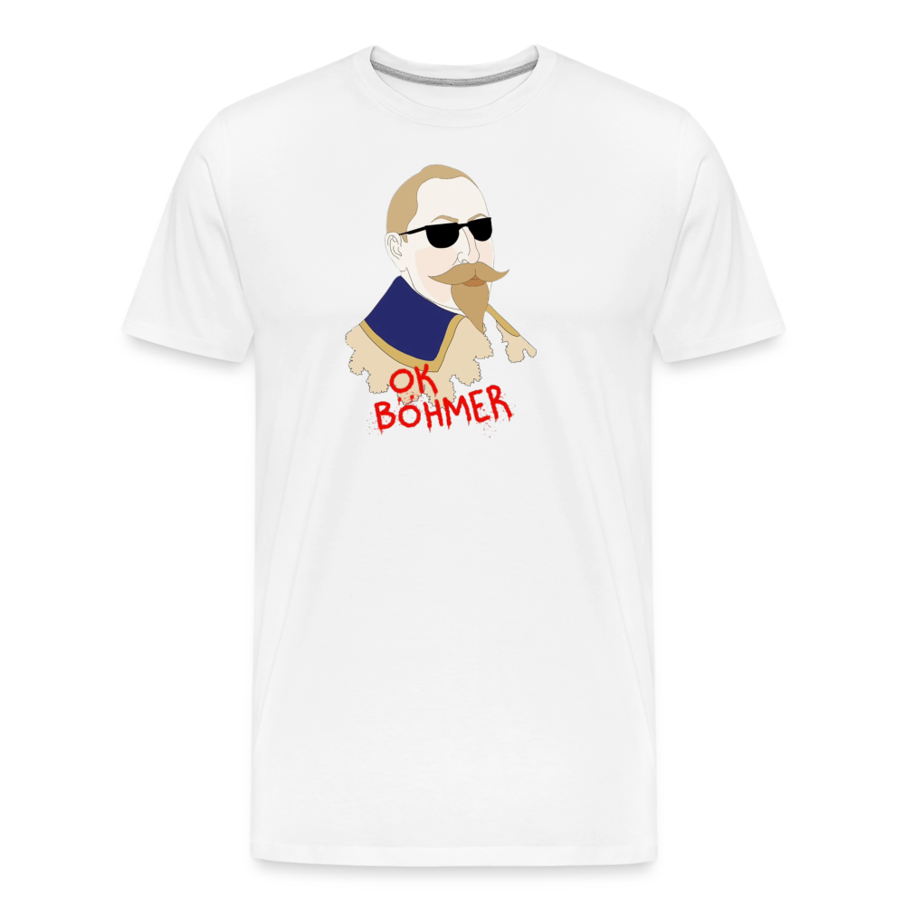 OK Böhmer (Ekologisk premium-T-shirt herr-edition) - vit