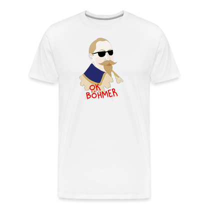 OK Böhmer (Ekologisk premium-T-shirt herr-edition) - vit