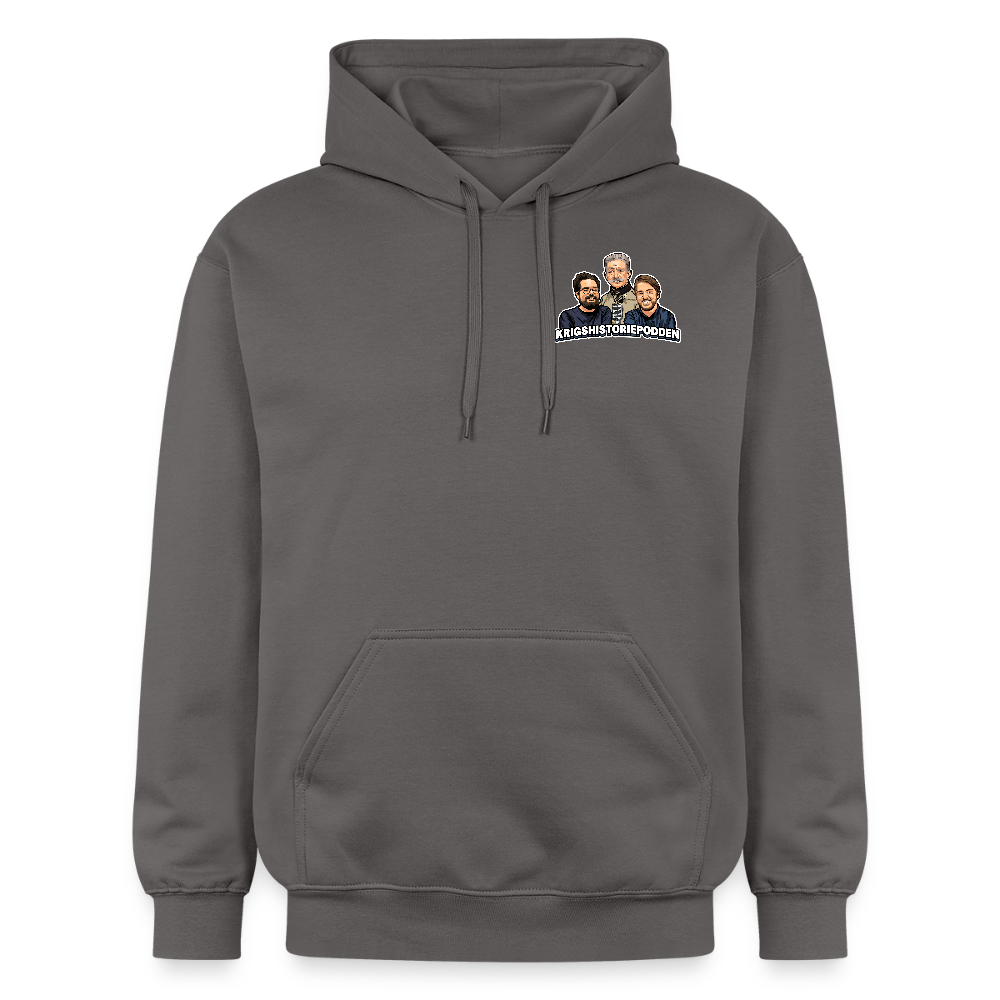 Krigshistoriepodden (luvtröja unisex-edition) - mörkgrå