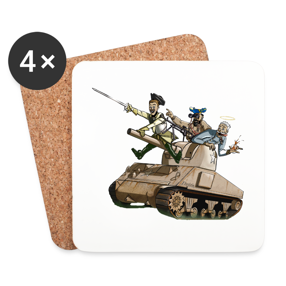 Sankt Conrads Lärjungar (Underlägg, 4-pack) - vit