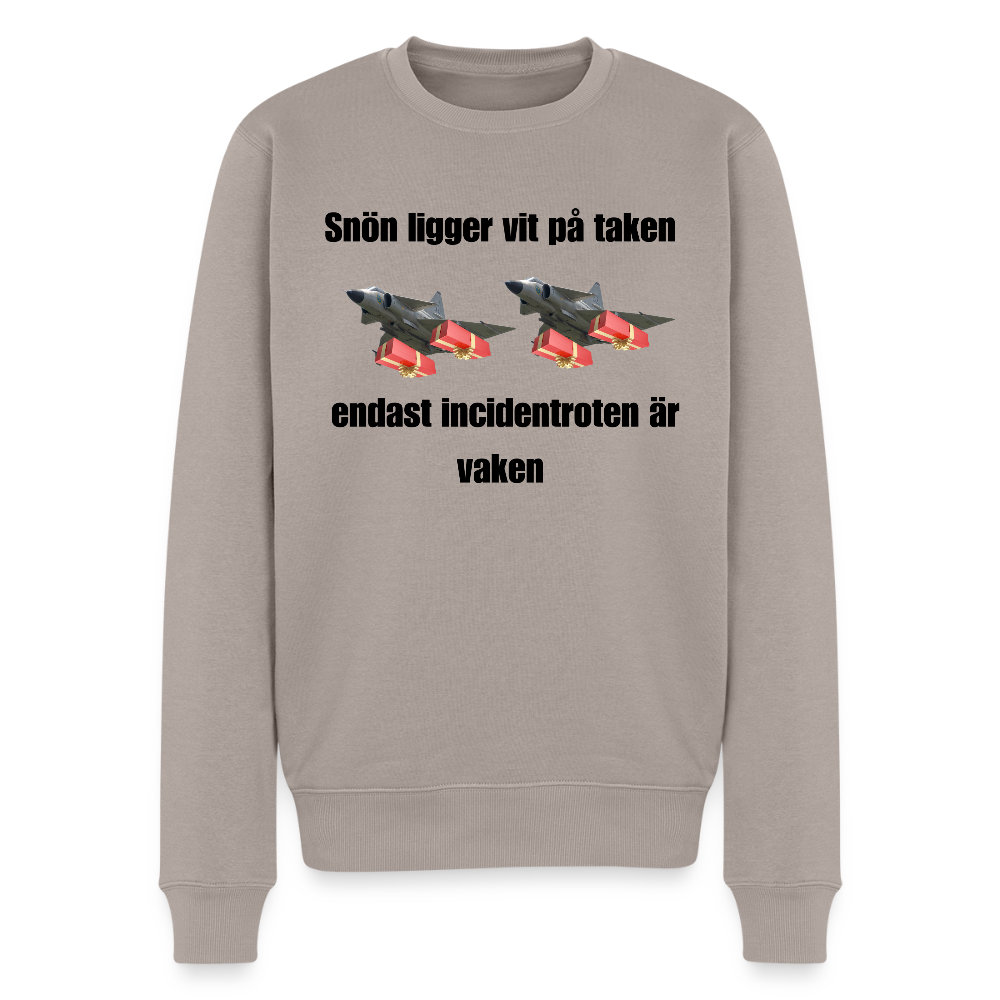 Snön ligger vit på taken (Premiumtröja herr-edition) - brungrå