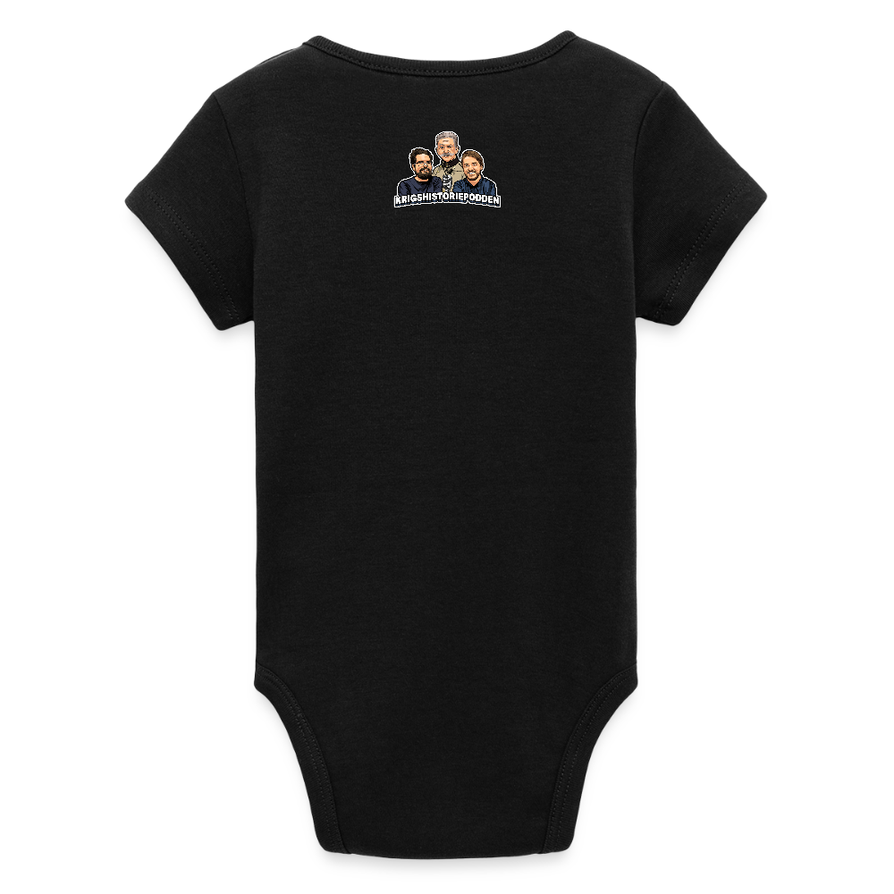 Erlander – God of War (ekologisk kortärmad babybody-edition) - svart