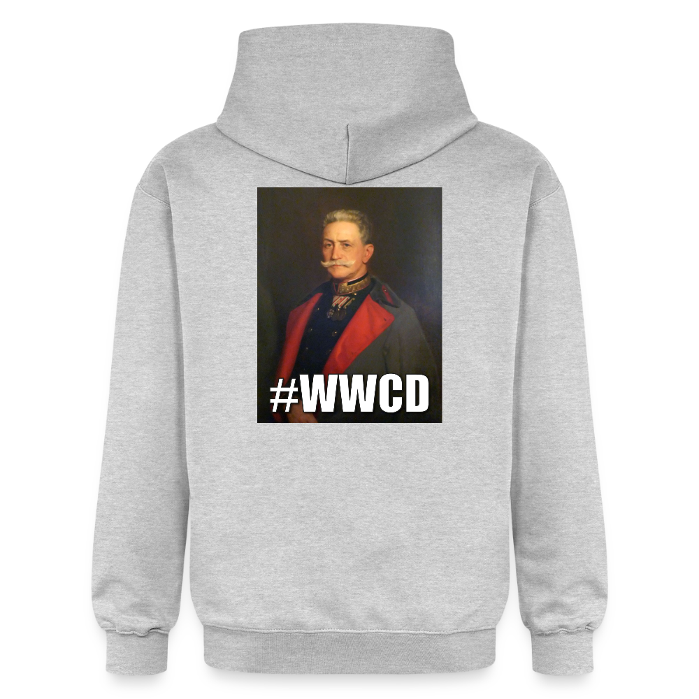 #WWCD (luvtröja unisex-edition) - ljusgråmelerad