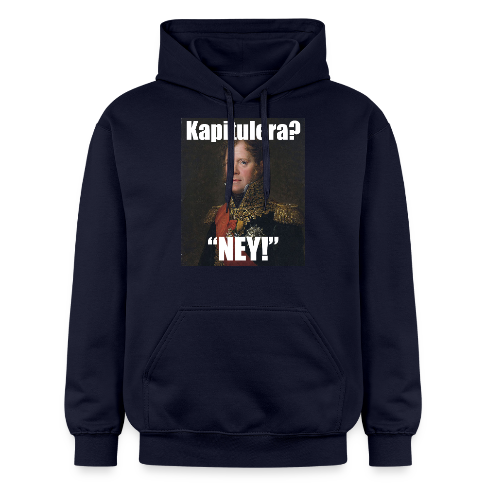 Kapitulera? Ney! luvtröja unisex-edition) - marinblå