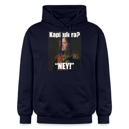 Kapitulera? Ney! luvtröja unisex-edition) - marinblå