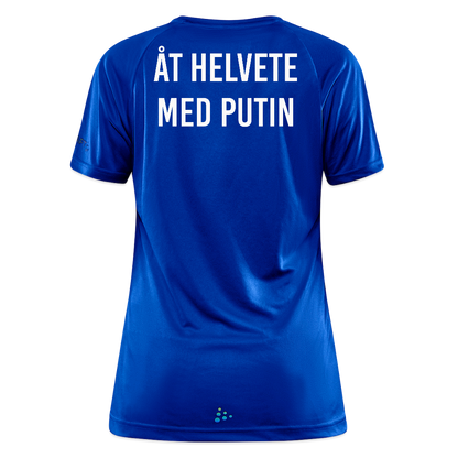 Åt helvete med Putin (tränings-T-shirt dam-edition) - kungsblå
