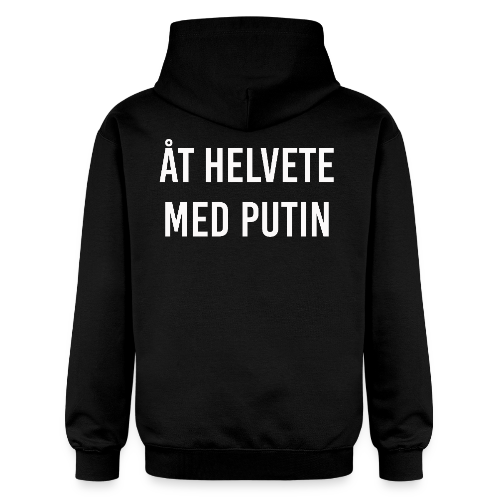 Åt helvete med Putin  (unisex hoodie-edition) - svart