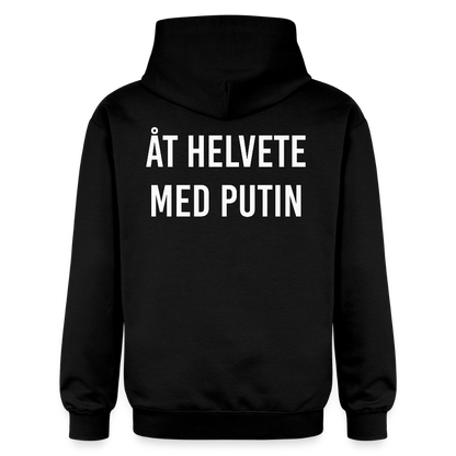 Åt helvete med Putin  (unisex hoodie-edition) - svart