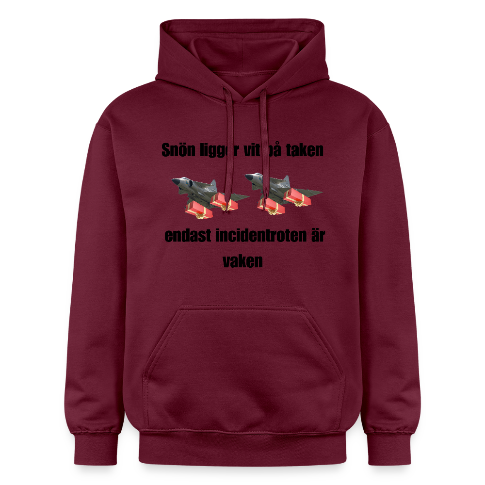 Snön ligger vit på taken (Premiumluvtröja herr-edition) - Maroon