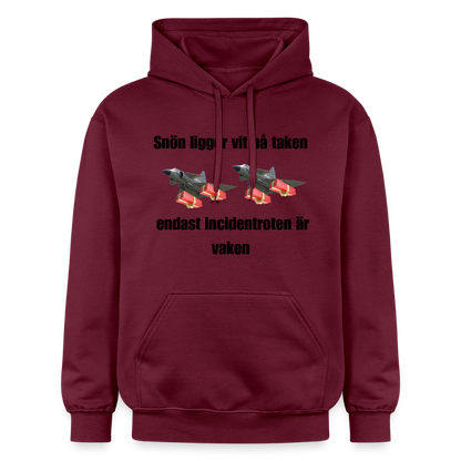 Snön ligger vit på taken (Premiumluvtröja herr-edition) - Maroon