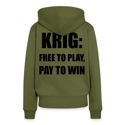 Krig: free to play, pay to win (premiumluvtröja herr-edition) - kaki