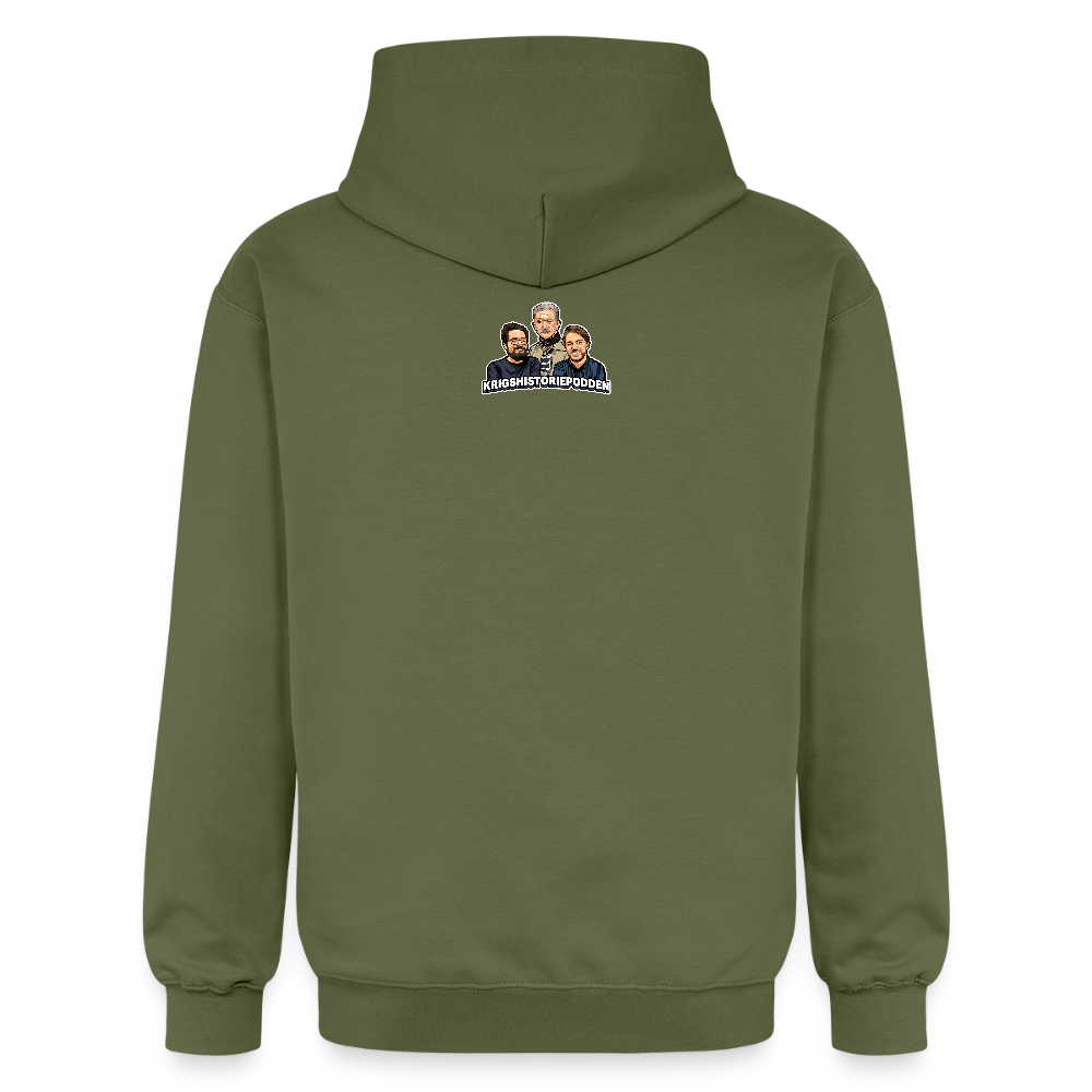 Får det lov att vara lite kolonialhyss? (luvtröja unisex-edition) - Militärgrön